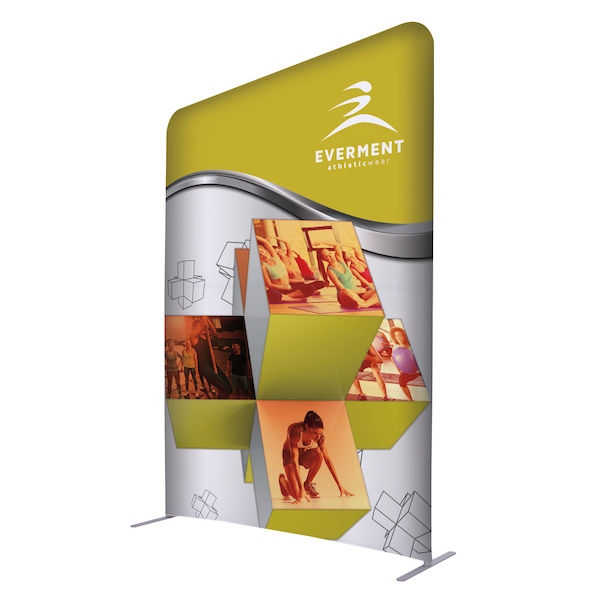 5ft x 7ft EuroFit Incline Kit. These double-sided displays weigh 75% less than standard pop-up displays.