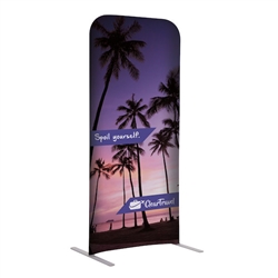 2ft x 54in EuroFit Straight Wall Floor Tension Fabric Display Kit. The uniqueness of a tension fabric display is evident when you see one on the trade show floor.
