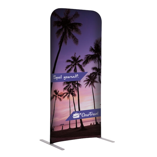 2ft x 54in EuroFit Straight Wall Floor Tension Fabric Display Kit. The uniqueness of a tension fabric display is evident when you see one on the trade show floor.