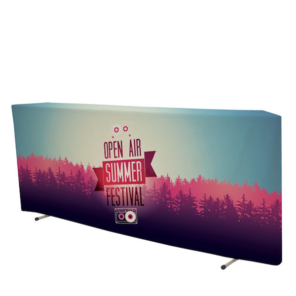 10ft x 4ft  Modular Event Counter (Graphic & Hardware). 
This counter complements 10' tents perfectly. Create a space for merchandise, or simply use it as a drink rail so your guests have a place to gather.