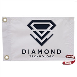 12in x 8in Polyester Burgee Double-Sided Flag