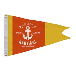 24in x 16in Polyester Burgee Single-Sided Flag