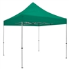 Outdoor 10ft x 10ft Deluxe Tents offer heavy duty commercial-grade popup frames designed for professional use. Canopies can customized with full color printing to display your company branding. Showcase your business name with our outdoor event tent