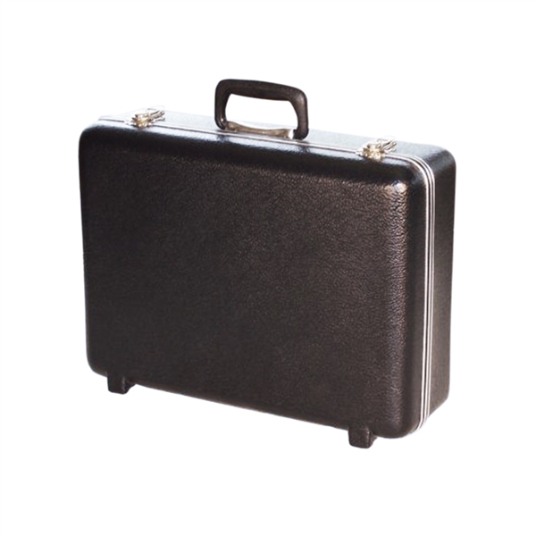 13in x 10in x 4in 636 Classic Hard Carrying Case w/ Reinforced Frame is a molded hard carrying case that is lightweight and durable.  Its clean look makes it ideal for showing your products off. Molded-in bumper feet, Custom interiors available.