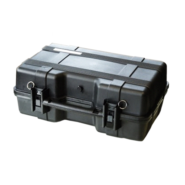 27in x 17in x 8.5in AES28 Military Spec Aerospace Case Foam Filled , Wide crossbeam design for maximum strength,  Injection molded of GE Xenoy, Nearly indestructable shells, Maintains impact strength from , Mil-spec air pressure relief valve,