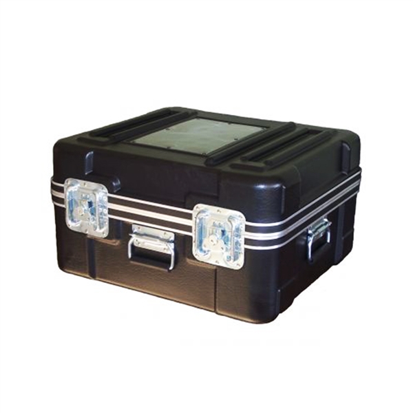 808 Super Molded Shipping Case Carry it, Stack it, Ship it! Top of the line case made of high density polyethylene Molded girder ribs Alloy hardened aluminum frame with gasket seal Optional 2in casters