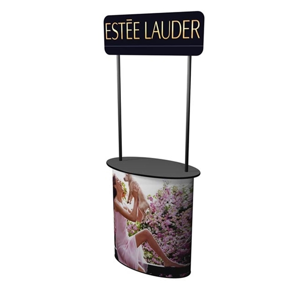SOLO Uno Magic Podium with Posts and Header will serve perfectly as the base of your trade show or retail display. Add a beautiful graphic wrap, connector or wing to convert the podium into a demo or service station. Trade show counters, kiosks, podium