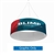 8ft x 42in MAKITSO Blimp Tube Hanging Fabric Banner Single Sided Print Only. It is easy for trade show booths to get lost in the crowd. Create excitement and make your booth more visible by displaying our custom Ceiling Hanging Banner Displays