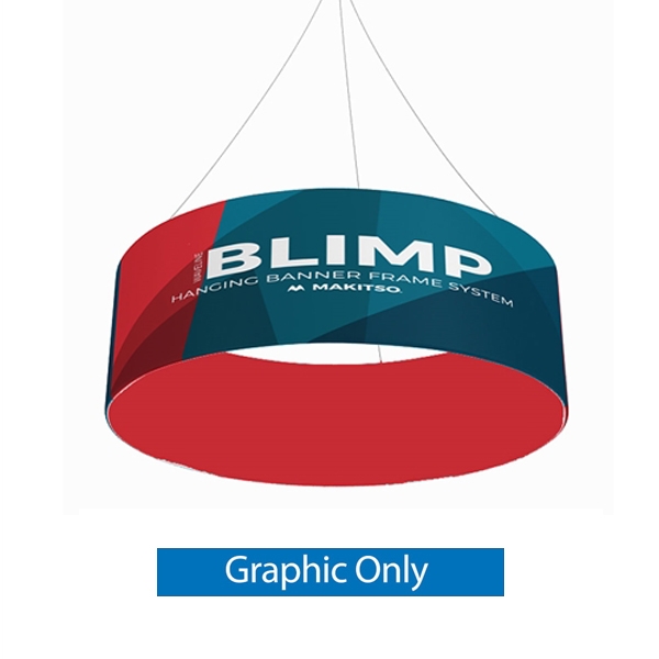 12ft x 24in MAKITSO Blimp Tube Hanging Fabric Banner Double Sided Print Only. It is easy for trade show booths to get lost in the crowd. Create excitement and make your booth more visible by displaying our custom Ceiling Hanging Banner Displays