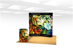 VBurst 8ft Curved Fabric Popup Display from xyzDisplays is a perfect choice for anyone that needs a large display but is unwilling to give up durability, weight, ease of setup, or quality. This display system is ideal for your next expo, tradeshow.