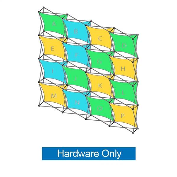 11ft 4x4 Xpressions SNAP A Trade Show Display Hardware Only. Create a stunning 3-dimensional display in a Snap! Twelve frames, two planes for integrated graphics, and infinite configurations, offer a playground to create dramatic effects.