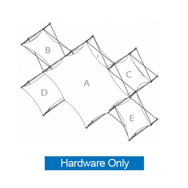 11ft Xpressions SNAP A Argyle Trade Show Display Hardware Only. Create a stunning 3-dimensional display in a Snap! Twelve frames, two planes for integrated graphics, and infinite configurations, offer a playground to create dramatic effects