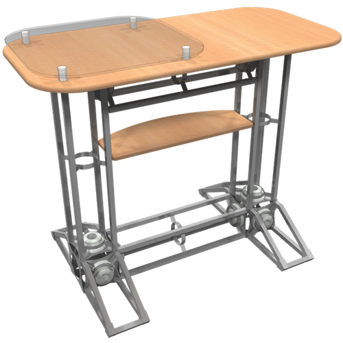 Racetrack Orbital Truss Podium with Plex is a great addition to your truss display, easy to set up and compliments your booth.This podium, orbital  truss is perfect for presentations & meetings. Orbital Express Truss Counters & Podiums easy to set up