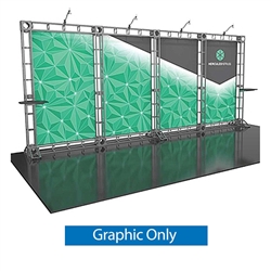 20ft Hercules 13 Orbital Express Truss Back Wall Display Replacement Rollable Graphics. It is the next generation in dynamic trade show structure. Modular and portable display truss for stage systems, trade show exhibit stands, displays and backwall booth