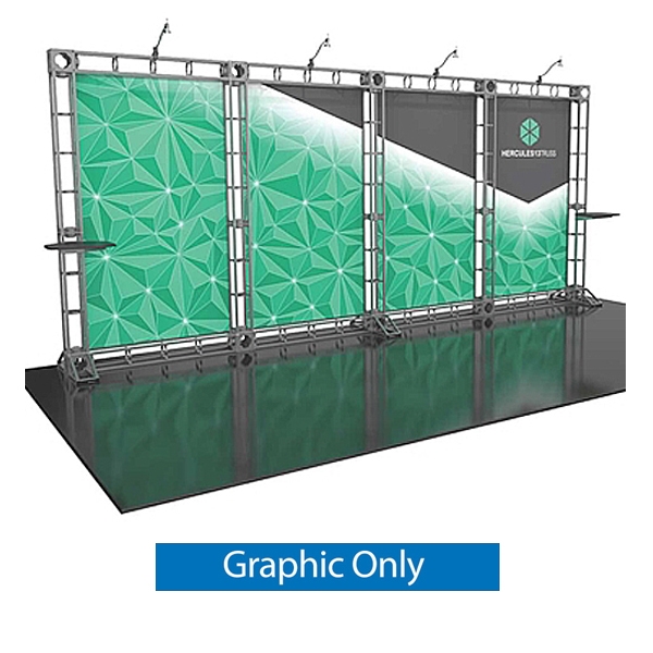 20ft Hercules 13 Orbital Express Truss Back Wall Display Replacement Fabric Graphics. It is the next generation in dynamic trade show structure. Modular and portable display truss for stage systems, trade show exhibit stands, displays and backwall booth