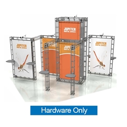 20ft x 20ft Island Jupiter Orbital Express Truss Display Hardware Only is the next generation in dynamic trade show exhibits. Jupiter Orbital Express Truss Kit is a premium trade show display is designed to be used in a 20ft x 20ft exhibit space