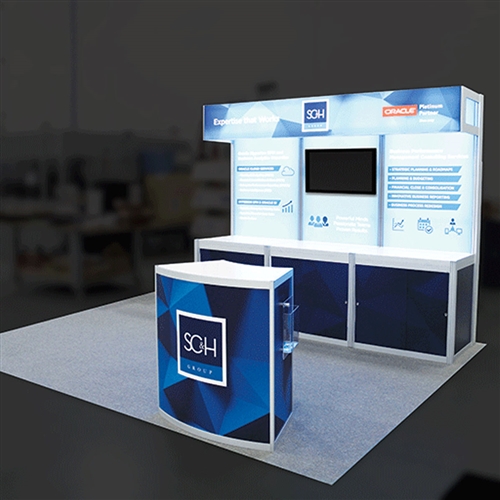 10 x 20 Custom Inline Trade Show Exhibit - Display Design # 697071