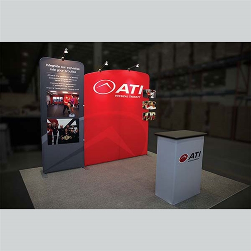 10 x 10 Custom Inline Trade Show Exhibit - Display Design # 595867