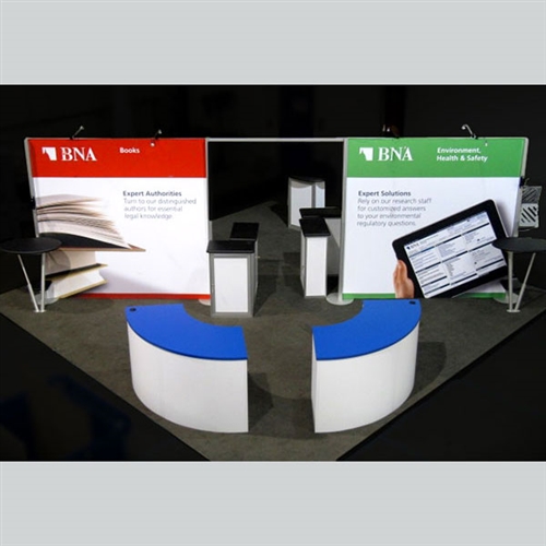 20 x 20 Custom Island Trade Show Exhibit - Display Design # 52460