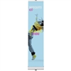 15.75in Mosquito 400 Silver Retractable Banner Stand with Supreme Melinex Fabric. Mosquito Retractable Banner Stand Displays, also known as roll up exhibit displays, are ideal for trade show displays and retail environments.