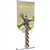 31.5in Orient 800 Retractable Silver Stand with Fabric Banner, also known as roll up exhibit displays, are ideal for trade show displays and retail environments. Super affordable Orient 800 retractable banner stand was designed with price in mind