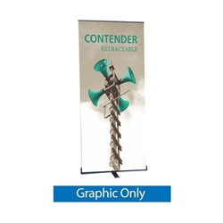 Replacement Vinyl Banner for 24in Contender Mini Silver Retractable Banner Stand.It is the perfect addition to any trade show or event display, exhibit, booth. High quality of Retractable, Roll Up Banner Stands, Pull Up Banners single or double sided