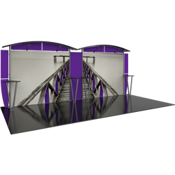 Linear 10ft x 20ft Kit 26 Trade Show Display provides the looks, style and sophistication of a custom exhibit with the ease, convenience and value that youï¿½re looking for. The Linear range of portable exhibits is designed to ship with minimal lead time