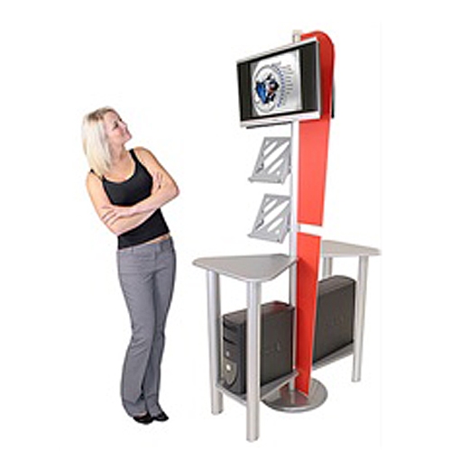 Linear Monitor Trade Show Kiosk Kit 3 Compliment your Linear Trade Show Display while adding excitement and attention to your trade show booth with these sleek attractive Linear Monitor Trade Show Kiosk Kit . Each Linear Monitor Trade Show Kiosk Kit 3