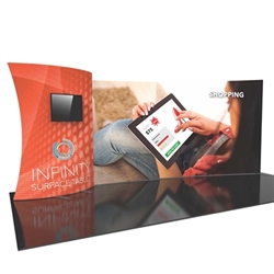 20ft Formulate Designer Series Backwall Tension Fabric Display Kit 13 offer you a quick and professional look for your trade show booth. Formulate Designer Series Backwall Displays with built in counter cost-effective trade show backdrops