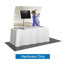5ft Formulate TT3 Curved Table Top Display Hardware Only offers a sleek design in a compact size to fit any trade show table! Wide Variety of Affordable Portable Table Top Displays, Tabletop Trade Show Displays, Table Displays