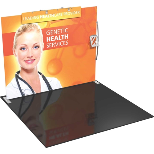 Formulate S3 10ft Straight Backwall Tension Fabric Display Kit. We offer fabric trade show banners, stretch fabric trade show booth kit, fabric tradeshow booth walls, hop up tension fabric display, showstopper exhibits, stretch display fabric