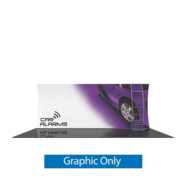 Replacement Fabric for Orbus Formulate 20 WV4 20ft Vertically Curved Fabric Trade Show Display Kit with Multi-Shelf Ladder. It offers a large format graphic area to get you noticed at your events! Add a whole new dimension to your trade show exhibit