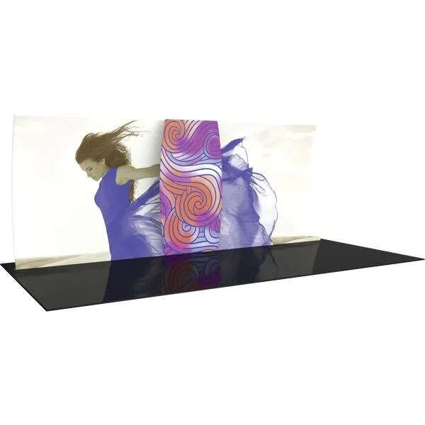 Formulate Backwall Connector 01. Display products or literature on a Stand-Off Counter designed to complement your Formulate tension fabric display. For use with vertical curved frames only.