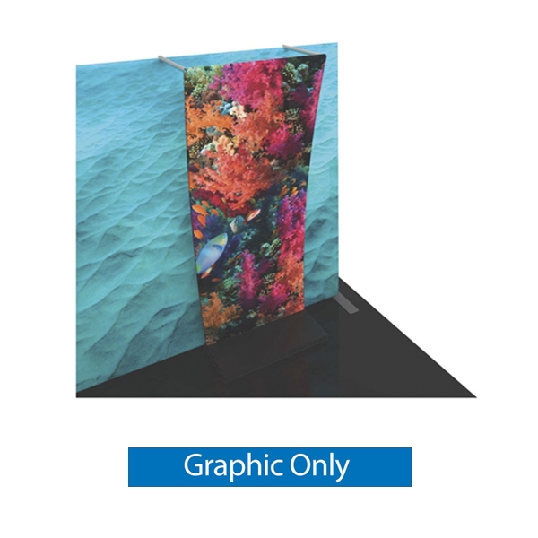 Graphic for Formulate Backwall Accent 08 adds a stunning graphic accent to any tradeshow display. This one-of-a-kind Formulate accessory works with either 10ï¿½ or 20ï¿½ backwalls and includes its own frame and pillowcase graphic.