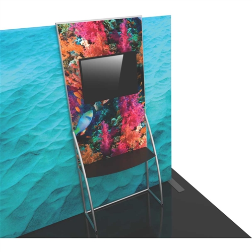 Formulate Backwall Accent 10 adds a stunning graphic accent to any tradeshow display. This one-of-a-kind Formulate accessory works with either 10ï¿½ or 20ï¿½ backwalls and includes its own frame and pillowcase graphic.