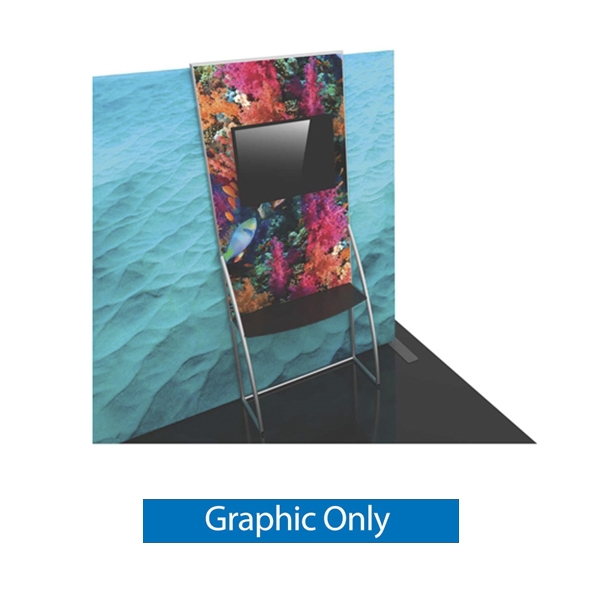 Graphic for Formulate Backwall Accent 10 adds a stunning graphic accent to any tradeshow display. This one-of-a-kind Formulate accessory works with either 10ï¿½ or 20ï¿½ backwalls and includes its own frame and pillowcase graphic.