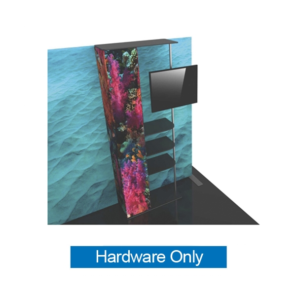 Formulate Backwall Accent 12 Hardware Only adds a stunning graphic accent to any tradeshow display. This one-of-a-kind Formulate accessory works with either 10ï¿½ or 20ï¿½ backwalls and includes its own frame and pillowcase graphic.