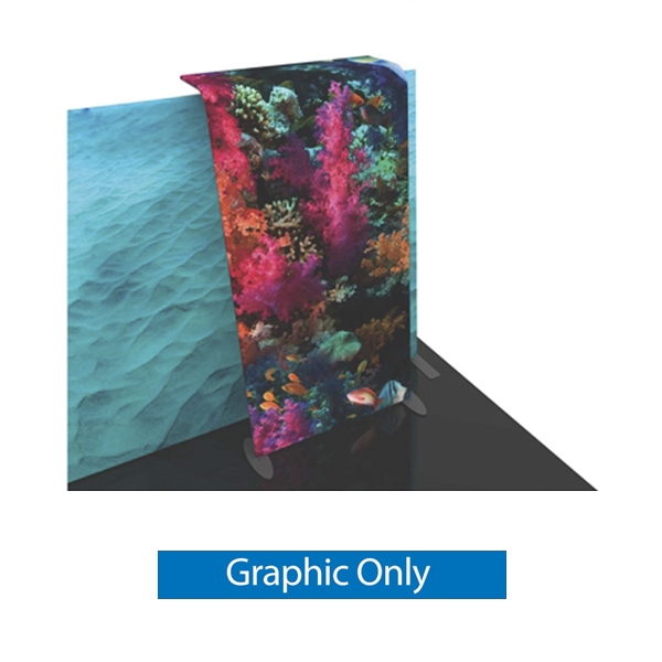Graphic for Formulate Backwall Accent 14 adds a stunning graphic accent to any tradeshow display. This one-of-a-kind Formulate accessory works with either 10ï¿½ or 20ï¿½ backwalls and includes its own frame and pillowcase graphic.