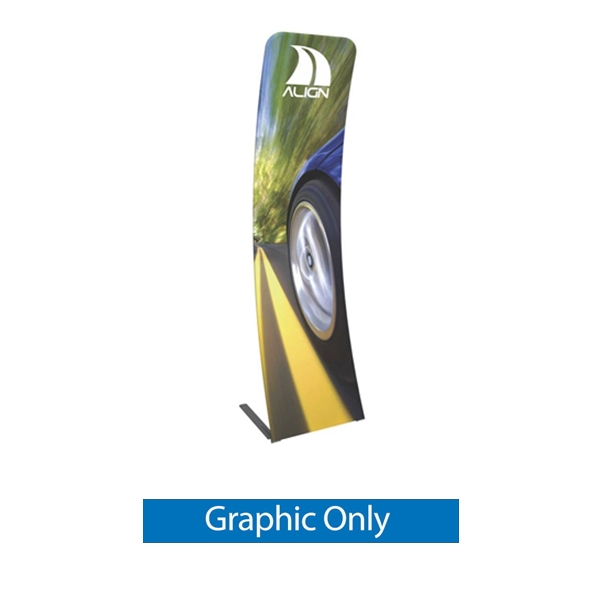 Graphic for Formulate Essential Tension Fabric Banner 600 Curved features a simple straight bungee-corded tube frame and a fabric graphic that simply slips over the frame. Perfect for any environment - from retail to trade show!