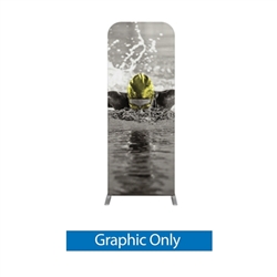 Formulate Tension Fabric Essential Banner 800 Straight with Single-Sided Graphic features a simple straight bungee-corded tube frame and a fabric graphic that simply slips over the frame. Perfect for any environment - from retail to trade show!