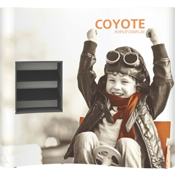 Replacement magnetic channel bar for the Coyote brand popup displays. One channel bar covers 1 vertical quad. Example: A full height 1x3 panel requires 3 left and 3 right channels, total of 6 required. Panels share adjacent channel bars