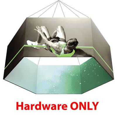 8ft x 4ft Hexagon Formulate Master Hanging Trade Show Sign | Display Hardware Only