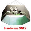 10ft x 3ft Hexagon Formulate Master Hanging Trade Show Sign | Display Hardware Only