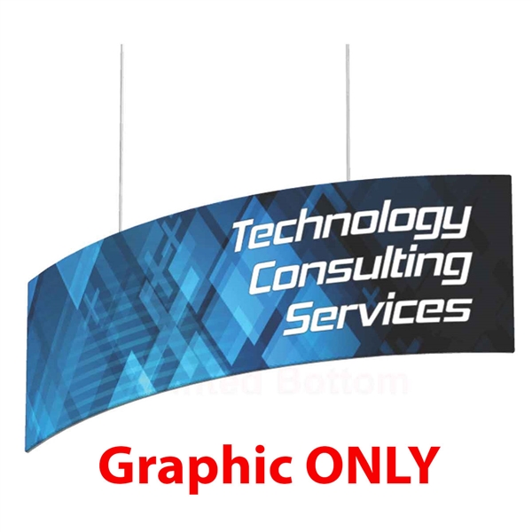 10ft x 6ft Curve Panel Formulate Master Hanging Trade Show Sign | Single-Sided Graphic Only