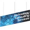 18ft x 4ft Flat Panel Formulate Master Hanging Trade Show Sign | Double-Sided Display