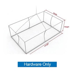 8ft x 4ft x 2ft Rectangle Formulate Master Hanging Trade Show Sign | Hardware Display