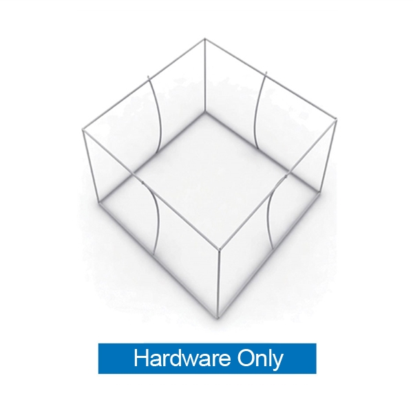 2ft x 2ft Formulate Cube Trade Show Hanging Sign Display Hardware Only offers a simple, 6 sided structure for your graphics and messaging from anywhere on the trade show or event floor floor. Draw in a crowd from the stunning, 3D Hanging Cube Shaped Displ