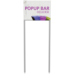 Popup Bar Mini Header is a perfect display for product demonstrations, samples and promotions.