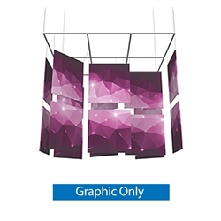 15ft x 13ft Square Mobile Designer Series Double-Sided Hanging Banner Displays are professional suspended ceiling hanging banner displays that give your booth a one of a kind look. Hanging Sign Ceiling Banner Double-Sided Fabric Graphics.