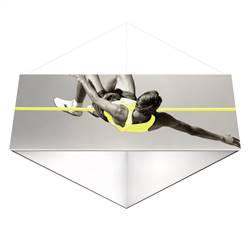 18ft x 2ft Triangle Formulate Master Hanging Trade Show Sign | Single-Sided Display